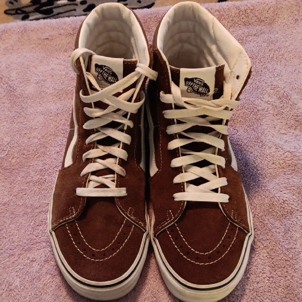 Vans unisex women's/Men's Brown High-Top Sneakers